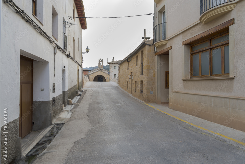 Calles de Beceite (Teruel, España).