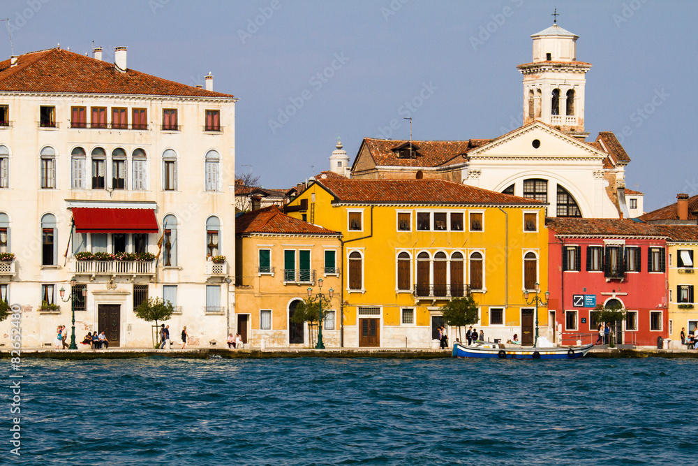 Houses of Canale della Guidecca, Venice, Italy