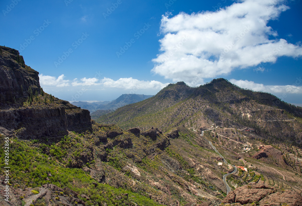 Gran Canaria, route Cruz Grande - Llanos de la Pez Gran Canaria, route Cruz Grande - Llanos de la Pez