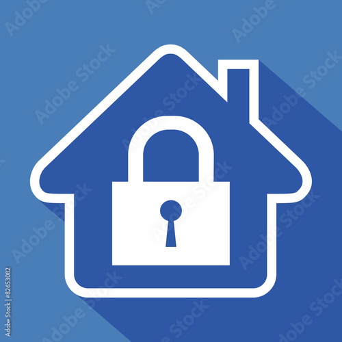 Logo maison et cadenas.