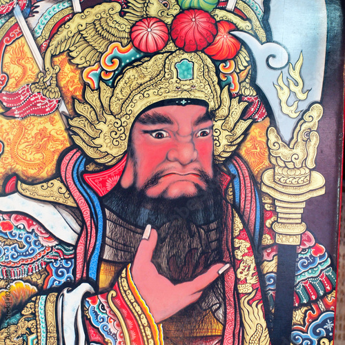 tradition Chinese painting on Chinese temple 