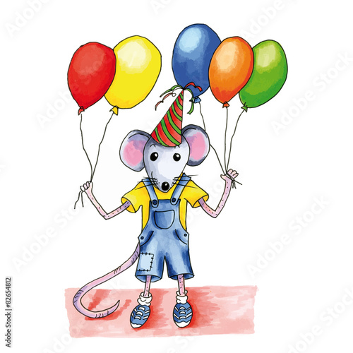 mouse birthday balloons
