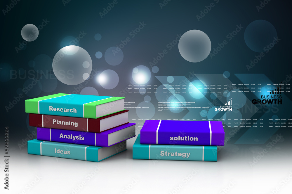 Obraz premium Business book. 3d rendered image