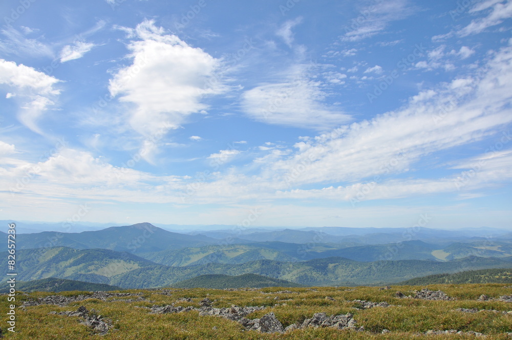 Fototapeta premium mountains, summer, sky