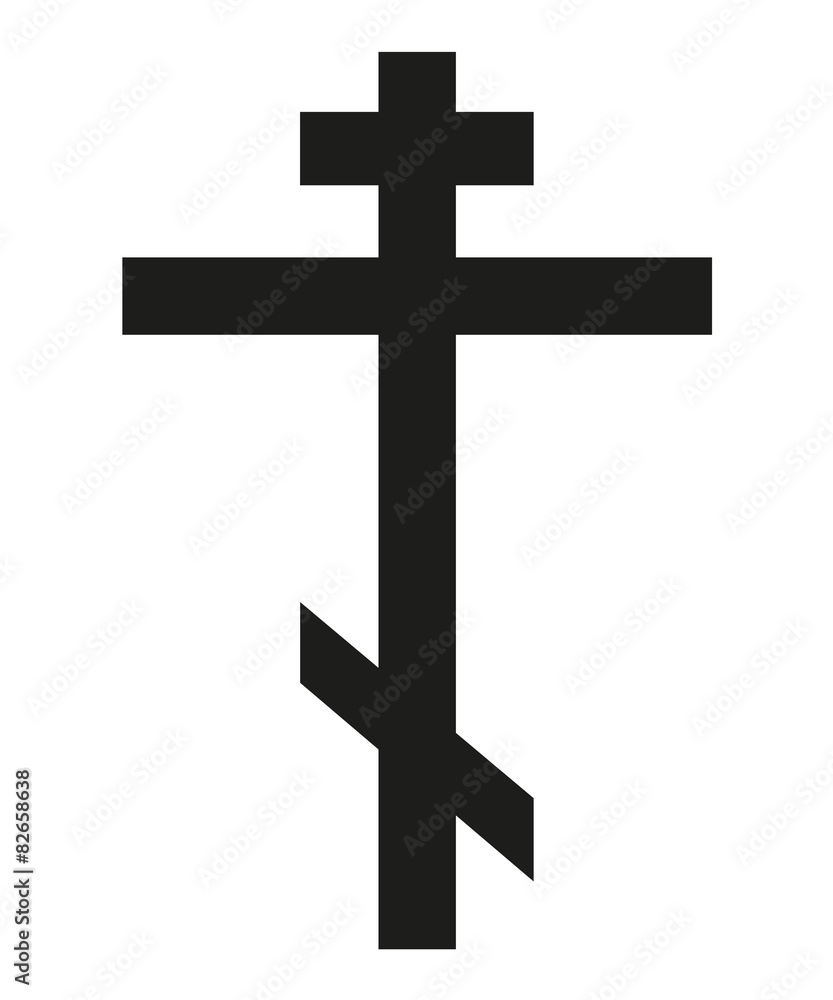 Isolated symbol of orthodox cross