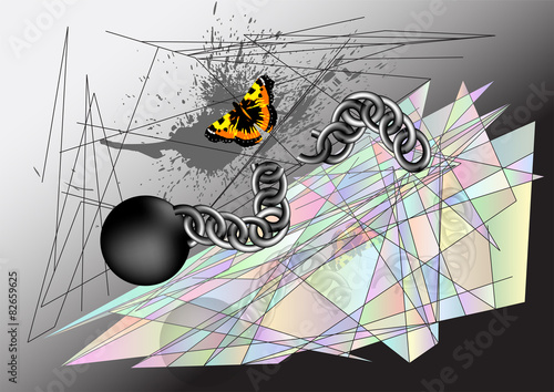 Butterfly tearing chain