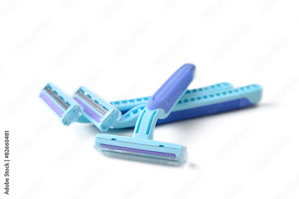 shaving razor on white background shaving razor on white background