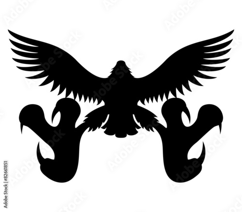 Vector sign. Eagle.