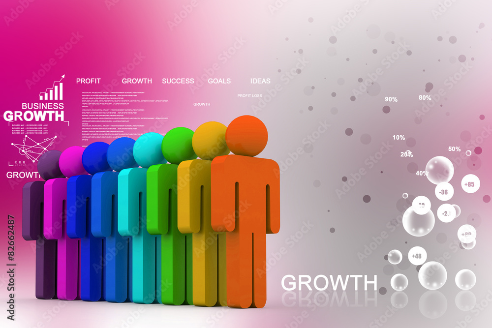 Obraz premium Group of people in line