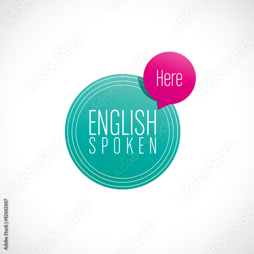 parler anglais, icône