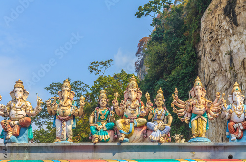 Photography Hindu gods at Batu Caves temple