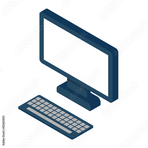 Сomputer mockup isometric