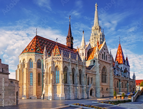Budapest -  Mathias Church at day photo