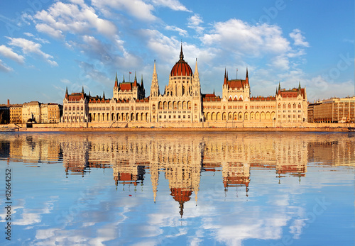 Budapest - Parliament with Danube, Hungary