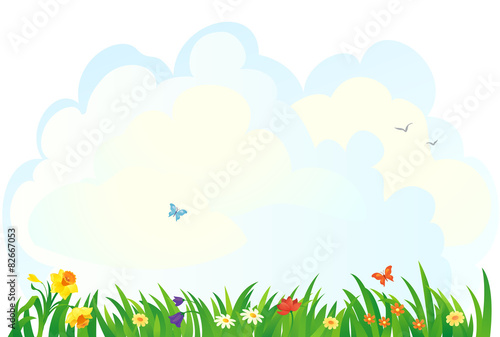 Spring grass background