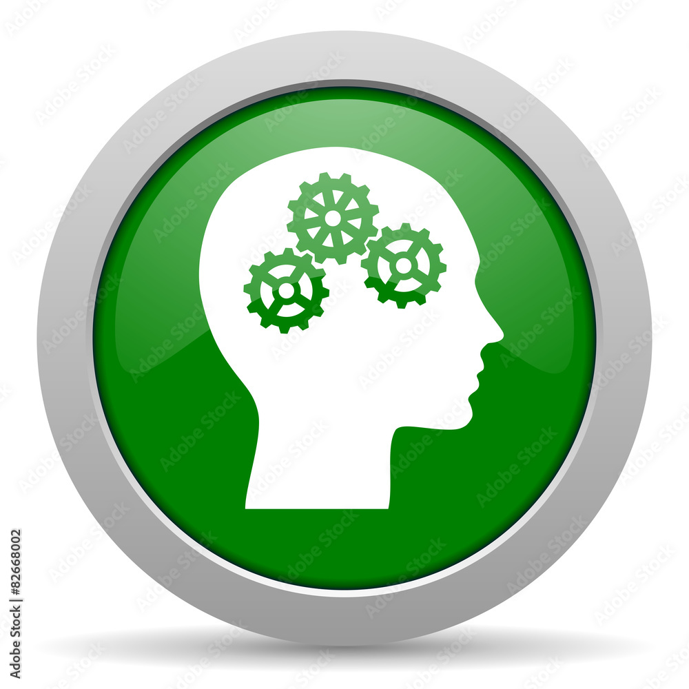 head green glossy web icon head green glossy web icon