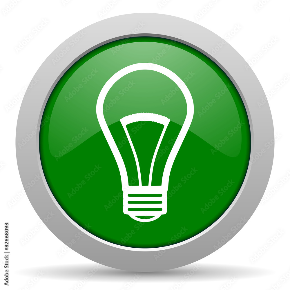 bulb green glossy web icon bulb green glossy web icon