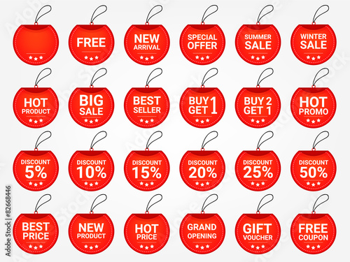 Promotion tag. Price tag. Promotion label vector. 
