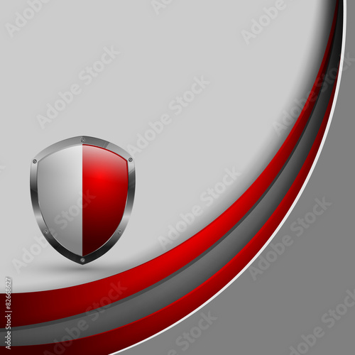 Free Download abstract vector template with shield - GFXLoad