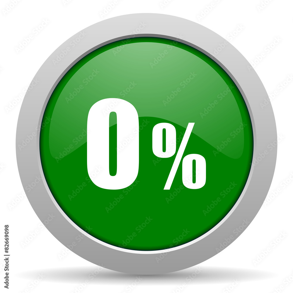 0 percent green glossy web icon 0 percent green glossy web icon