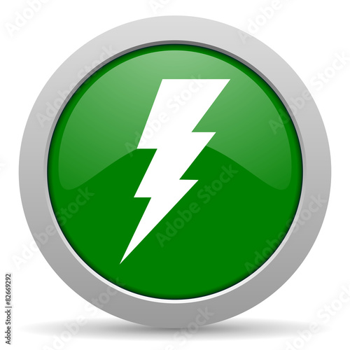 bolt green glossy web icon Free Download bolt green glossy web icon - GFXLoad
