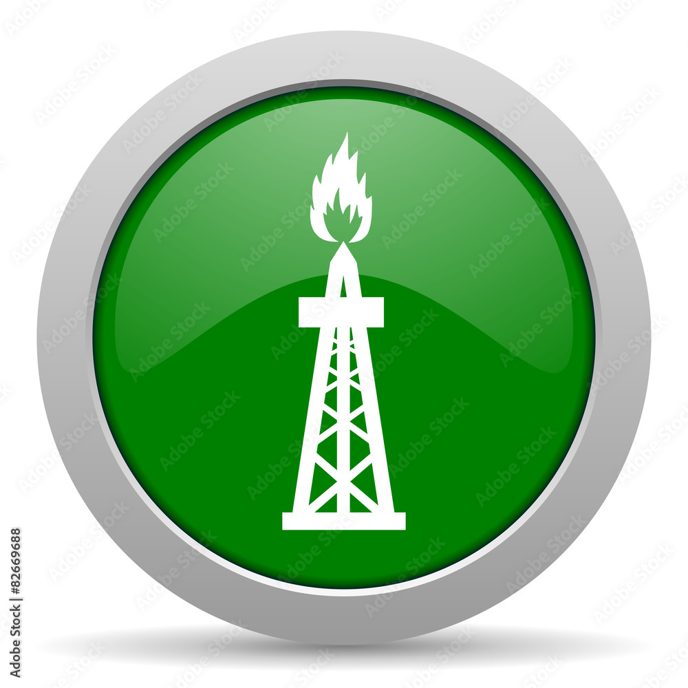 gas green glossy web icon gas green glossy web icon