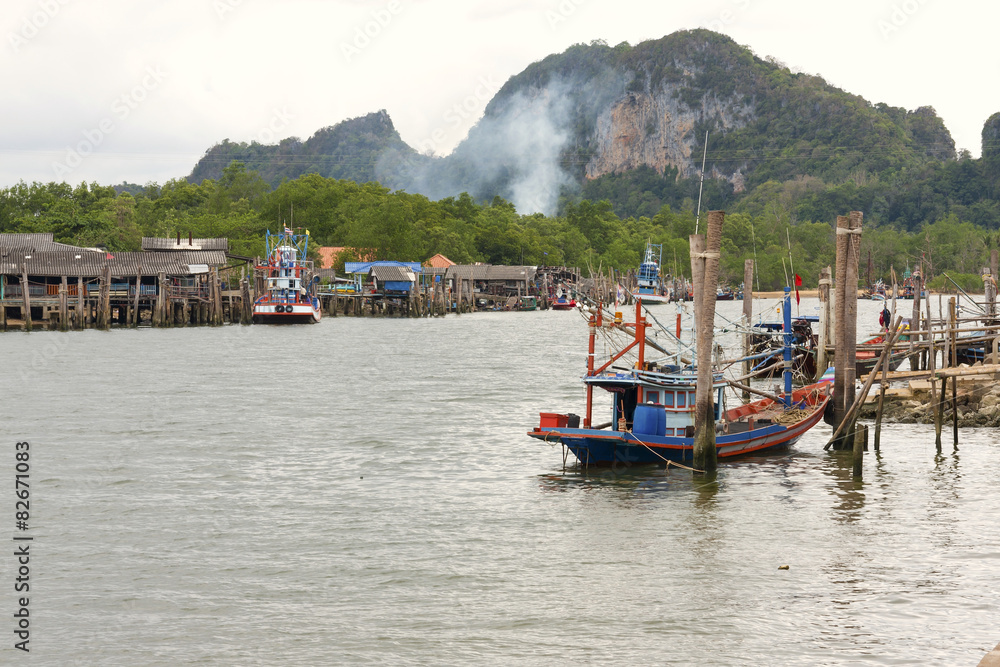 Fisherman village in Thailand