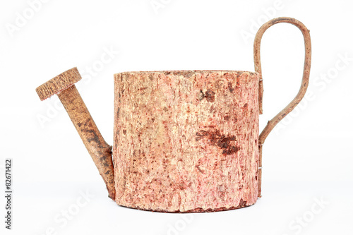 watering pot on White background