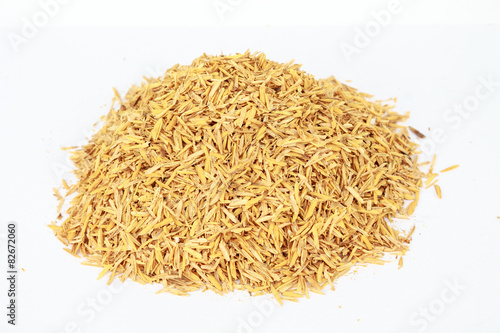 Rice Husk  on White background