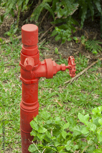 Red water valve 