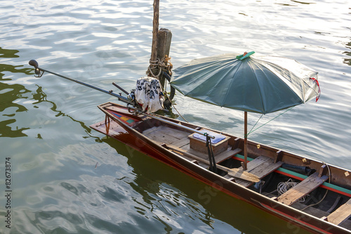 Wooden boat taxi in Thailand © sirirak