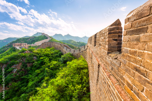 Photography great wall the landmark of china and  beijing