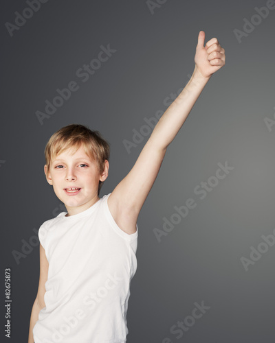 Boy Showing Thumb Up