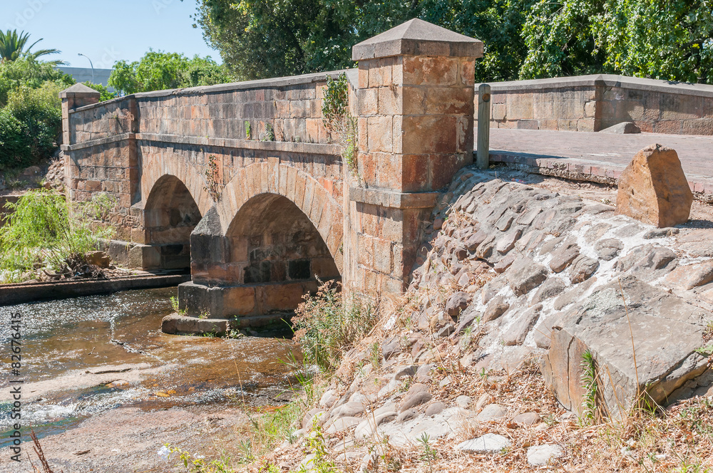 Historic old bridge over the Lourens River