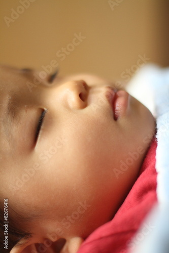 幼児(1歳児)の寝顔
