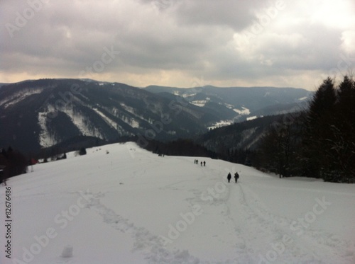 Hiking tour in Beskydy mountains © zajic666