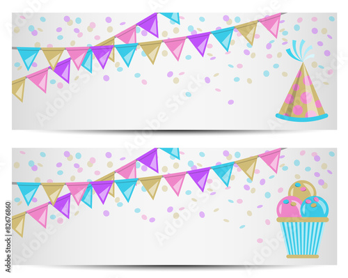 Geburtstag Party Vektor Banner