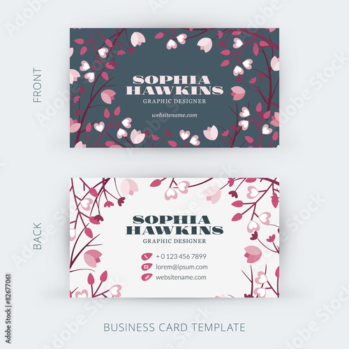 Vector modern creative and clean business card template
