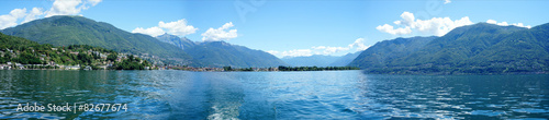 Panorama Lago Maggiore im Tessin, Schweiz