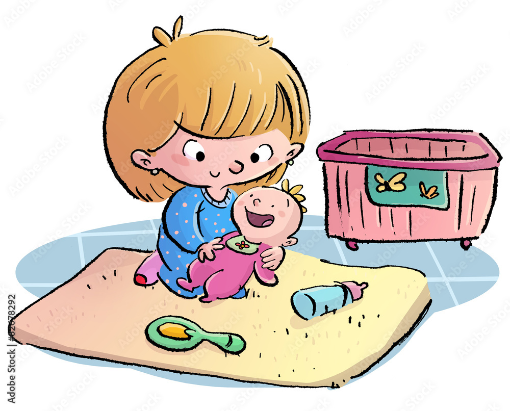Niñas jugando con bebes hot sale