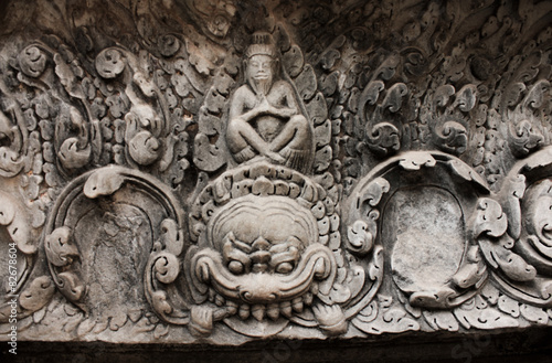 Obraz na płótnie Relief at the temple