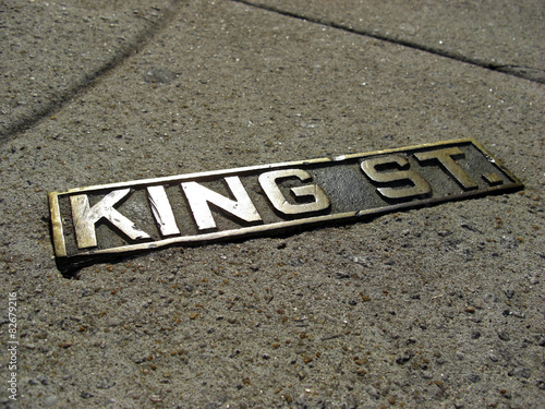 Sign of the historic King Street in Charleston, 2008