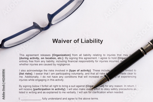 waiver of liability photo