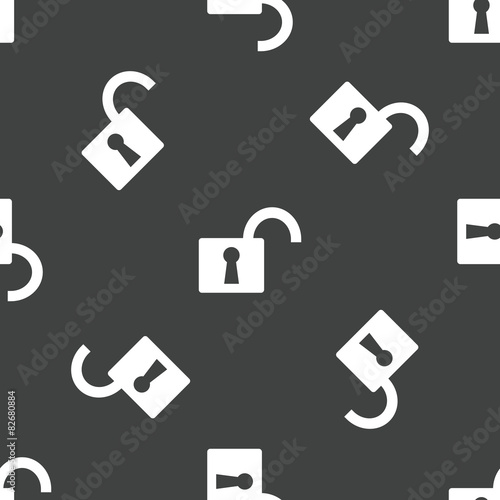 Opened padlock pattern