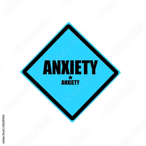 Free Download Anxiety black stamp text on blue background - GFXLoad