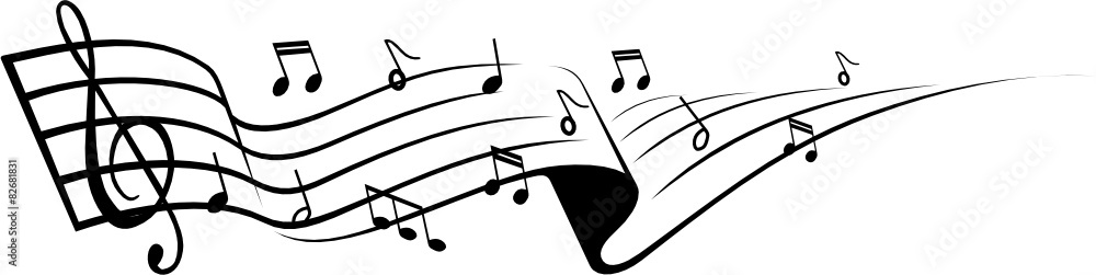 Obraz premium accords et notes de musique