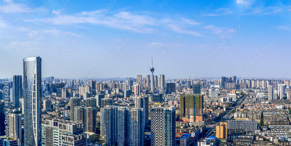 chengdu,china city skyline