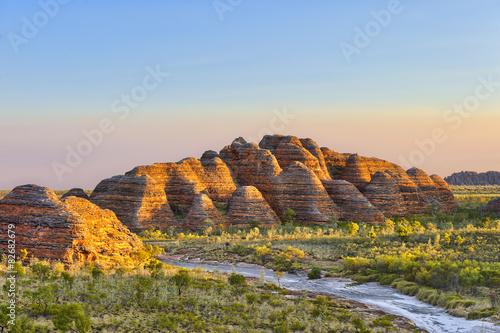 Bungle Bungles National Park just before sunset.