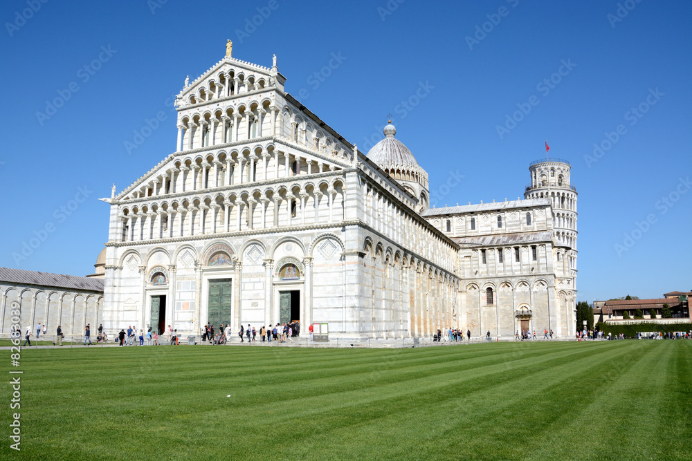 Pisa cathedral/ Pisa cathedral plan in April