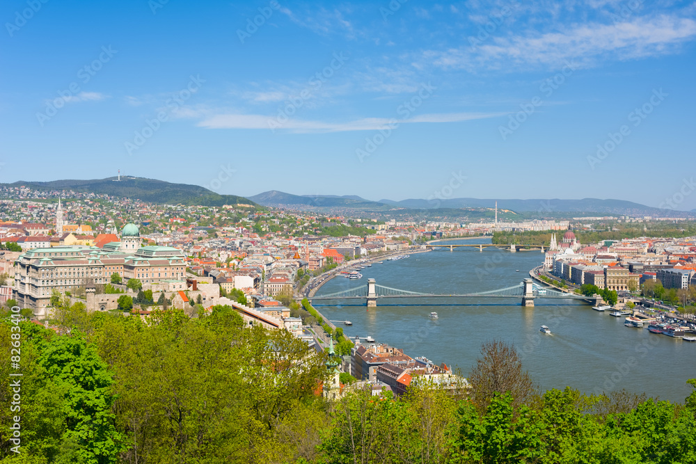 View of Budapest city